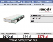 SEMBELLA - AMBER PLUS MATERAC 160X200 H3